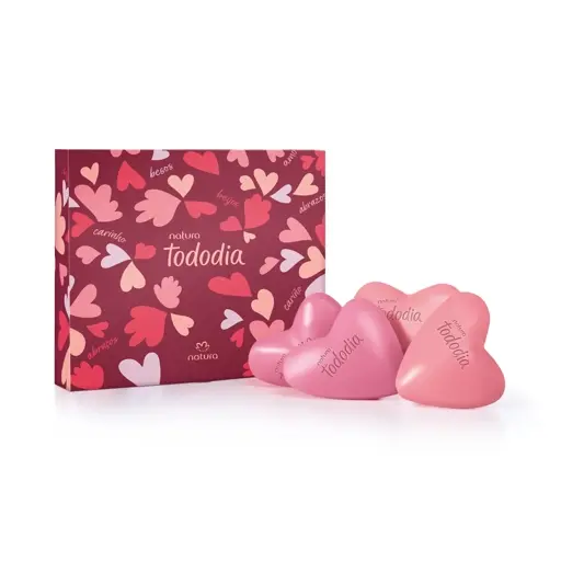 Kit Sabonetes Sortidos Natura Tododia Presente Corações 6 x 90g