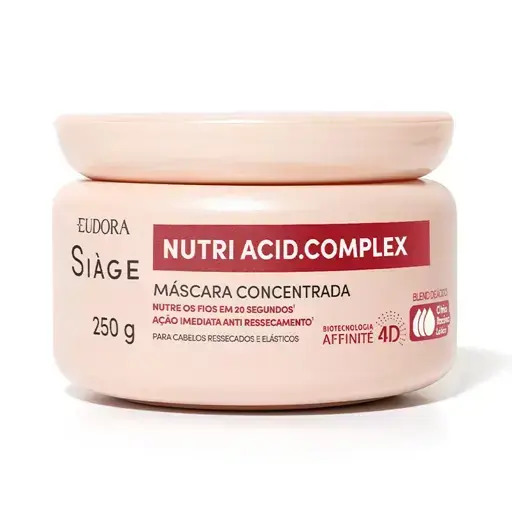 Máscara Capilar Eudora Siàge Nutri Acid Complex 250 g