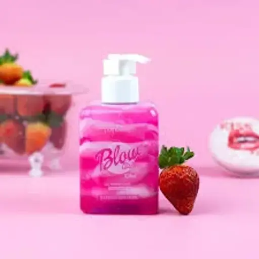 Blow Girl Gel Aromatizante Beijável Morango com Creme 320 ml