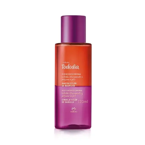Óleo Bifásico Corporal Natura Tododia Ameixa e Flor de Baunilha 120ml