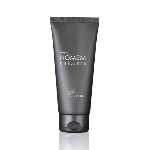 Natura Homem Coragio Masculino Sabonete Liquido para o Rosto e Corpo 100ml
