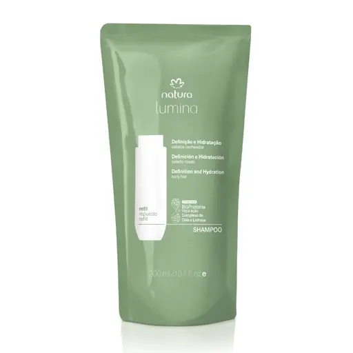 Refil Shampoo Natura Lumina Definição e Hidratação 300ml