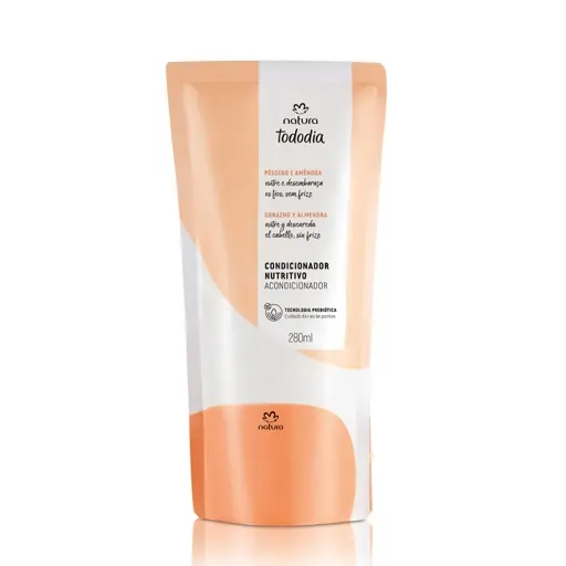 Refil Condicionador Natura Tododia Pêssego e Amêndoa 280ml